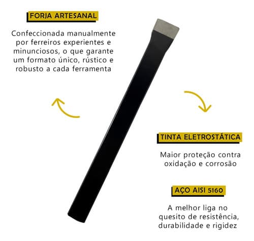 Talhadeira  Chata 1/2" X 10 Aço