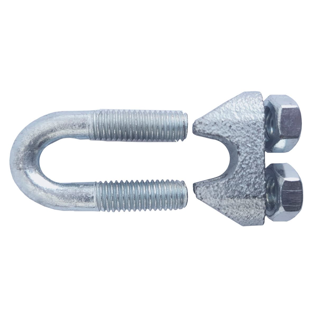 Grampo Clips Para Cabo De Aço 3/8 (10mm) Galvanizado