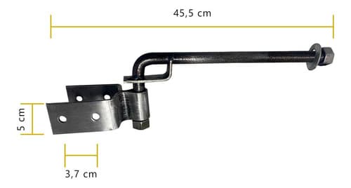 Instalação 2 Dobradiças Boca De Lobo 70mm Forjada Tarza