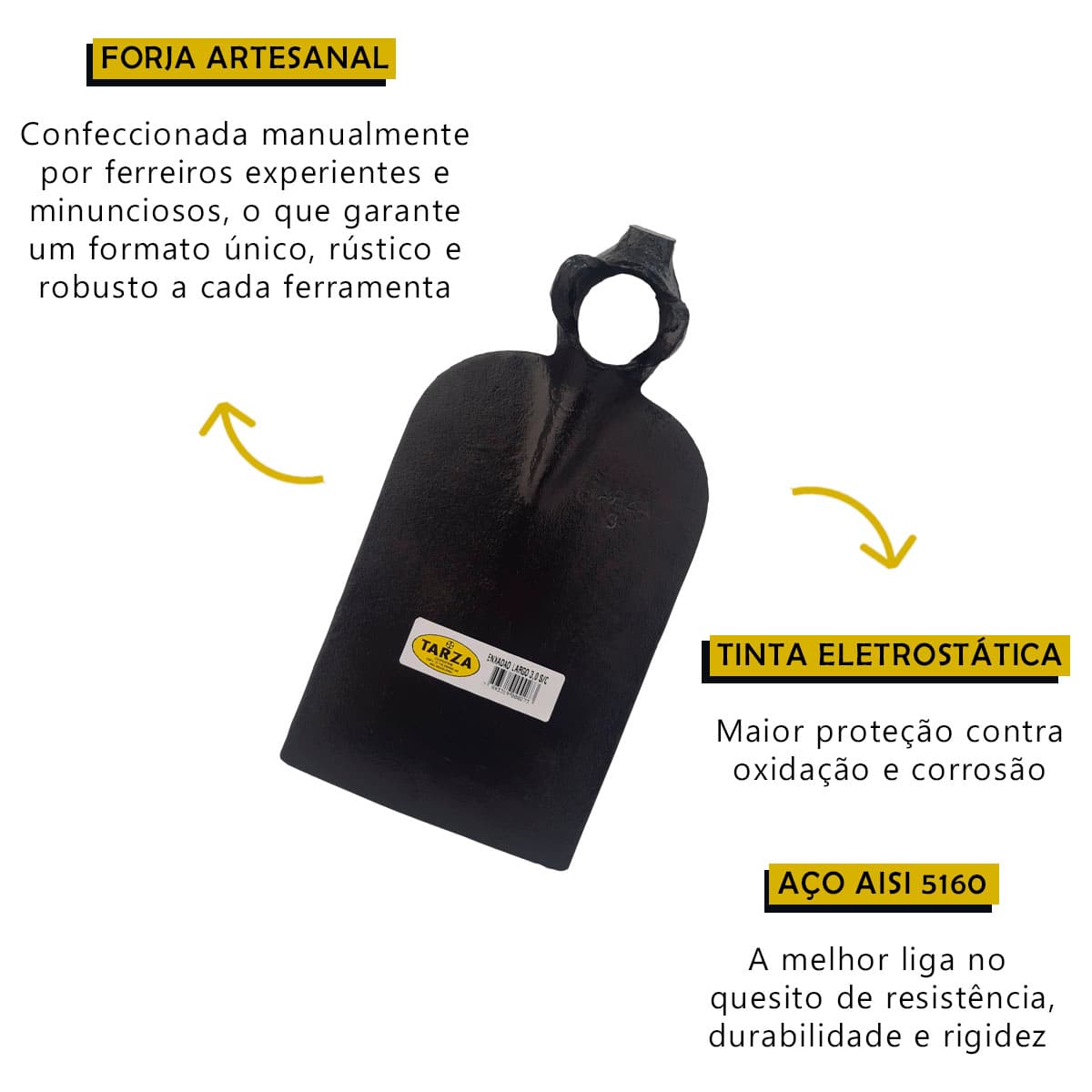 Enxadão Largo 3.0 Sem Cabo Forjado
