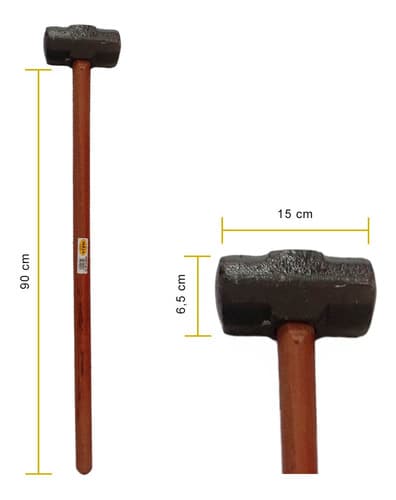 Marreta Forjada 4kg Tarza Com Cabo