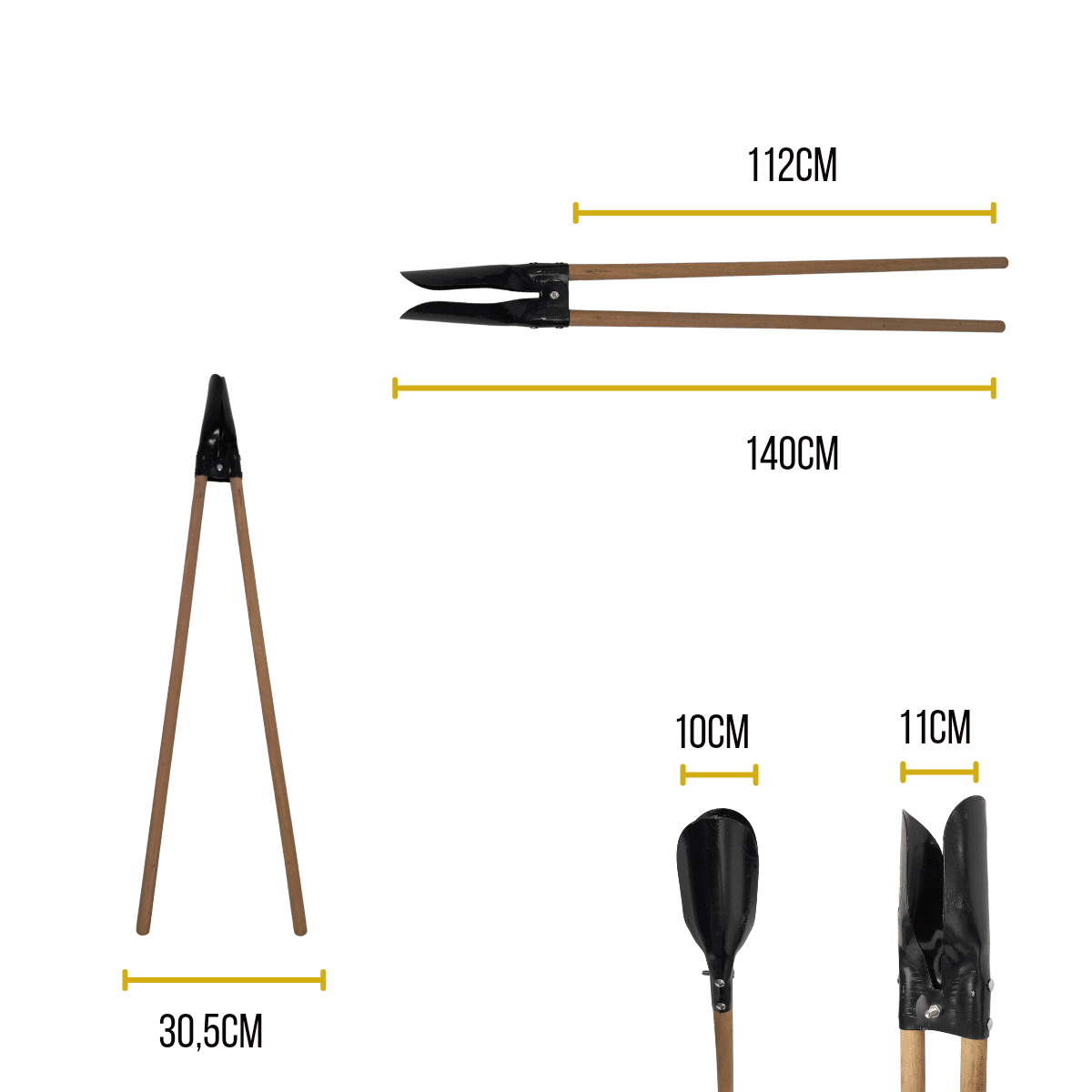 Cavadeira Articulada Boca de Lobo Com Cabo 120 Cm Forjada