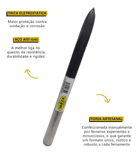 Ponteiro Cromado Forjado 12'' Tarza