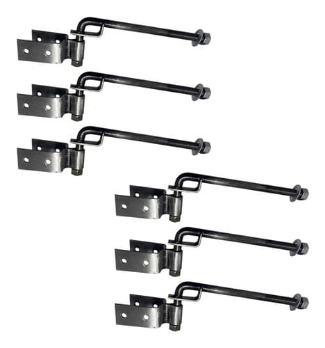 6 Un Dobradiça De Porteira Boca De Lobo  Forjada 70mm Tarza