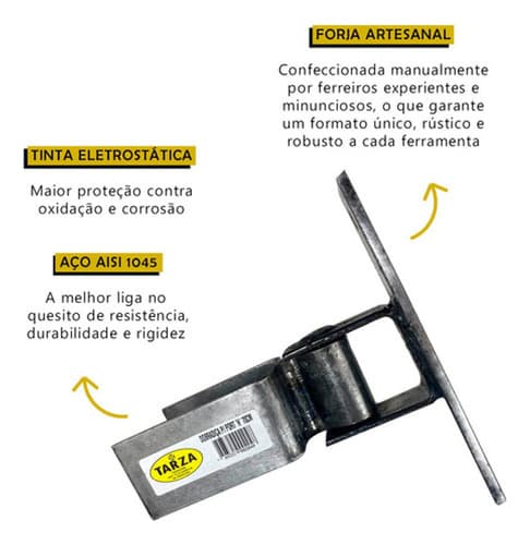 3 Dobradiça Porteira Boca De Lobo H 70mm