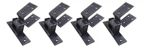 4 Dobradiça Para Porteira H 80cm Forjada Tarza
