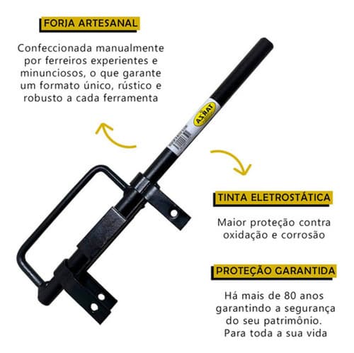 8 Dobradiça Boca De Lobo 80 + 8 Tranca Metralhadora