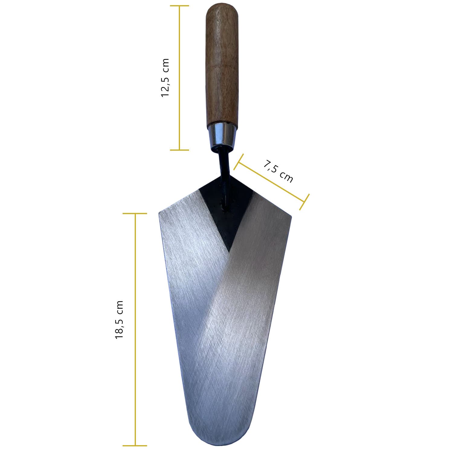 Colher Para Pedreiro Canto Reto 8” Soldada TARZA