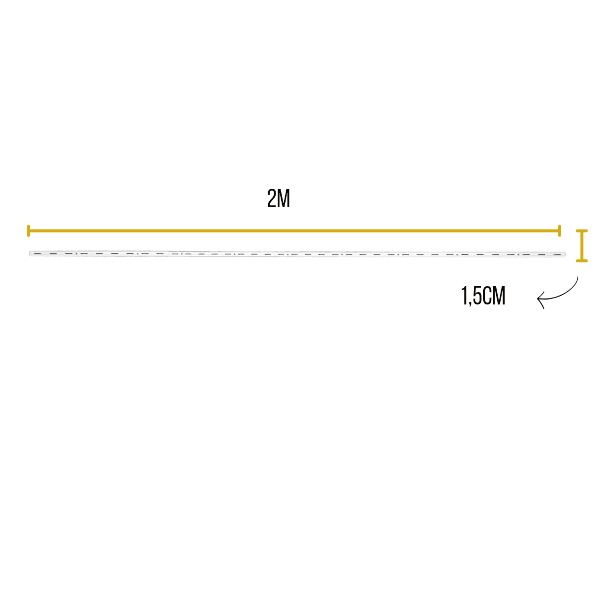 2 Pçs Trilho Simples Cremalheira Branco P/ Prateleira 200cm