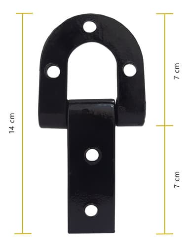 Dobradiça Porteira Ferradura Forjada 140mm Tarza - 6un