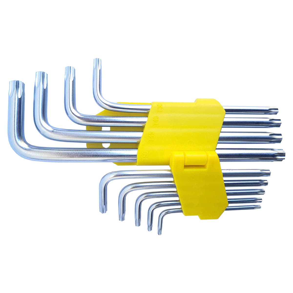 Jogo de 9 Chaves Torx Torque Hexalobular Tipo L TARZA