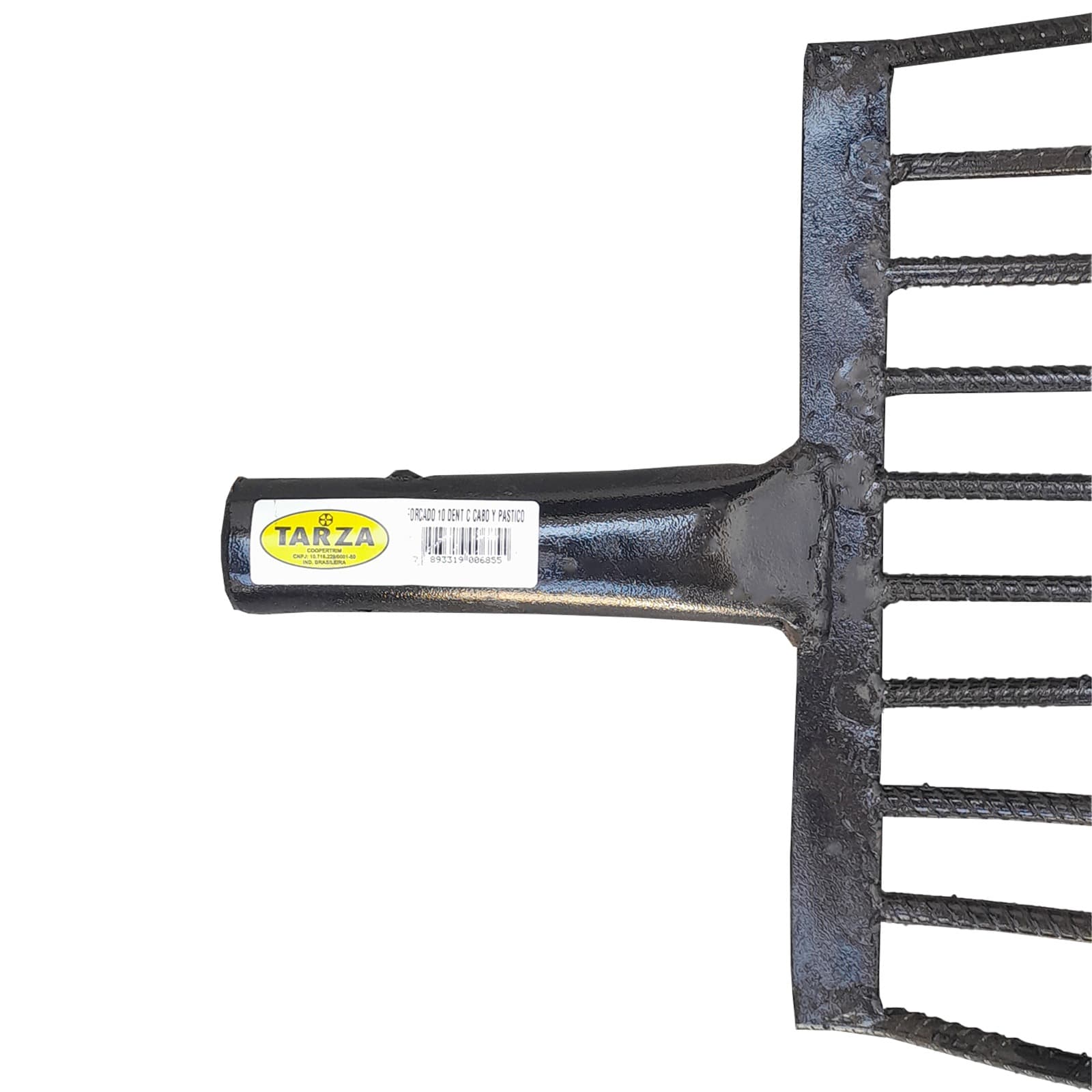 Forcado Garfo Agrícola Profissional 10 Dentes Sem Cabo TARZA