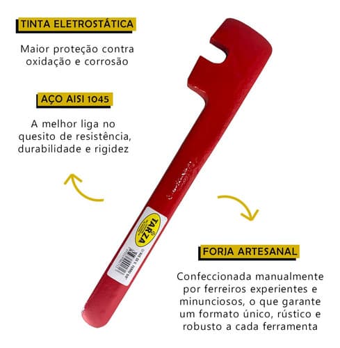 Chave Para Virar Ferro/ Estribo 5/8 Forjada Tarza