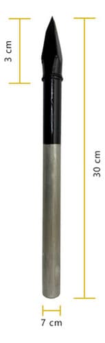 Ponteiro 12'', Talhadeira Redonda 3/4 E Marreta 2kg Kit
