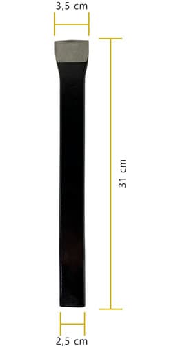 Talhadeira Chata 1/2" X 12 Aço