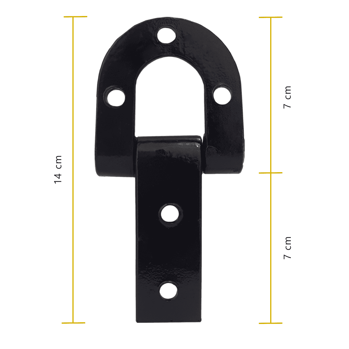 Par De Dobradiça De Porteira Ferradura Forjada 140mm Tarza