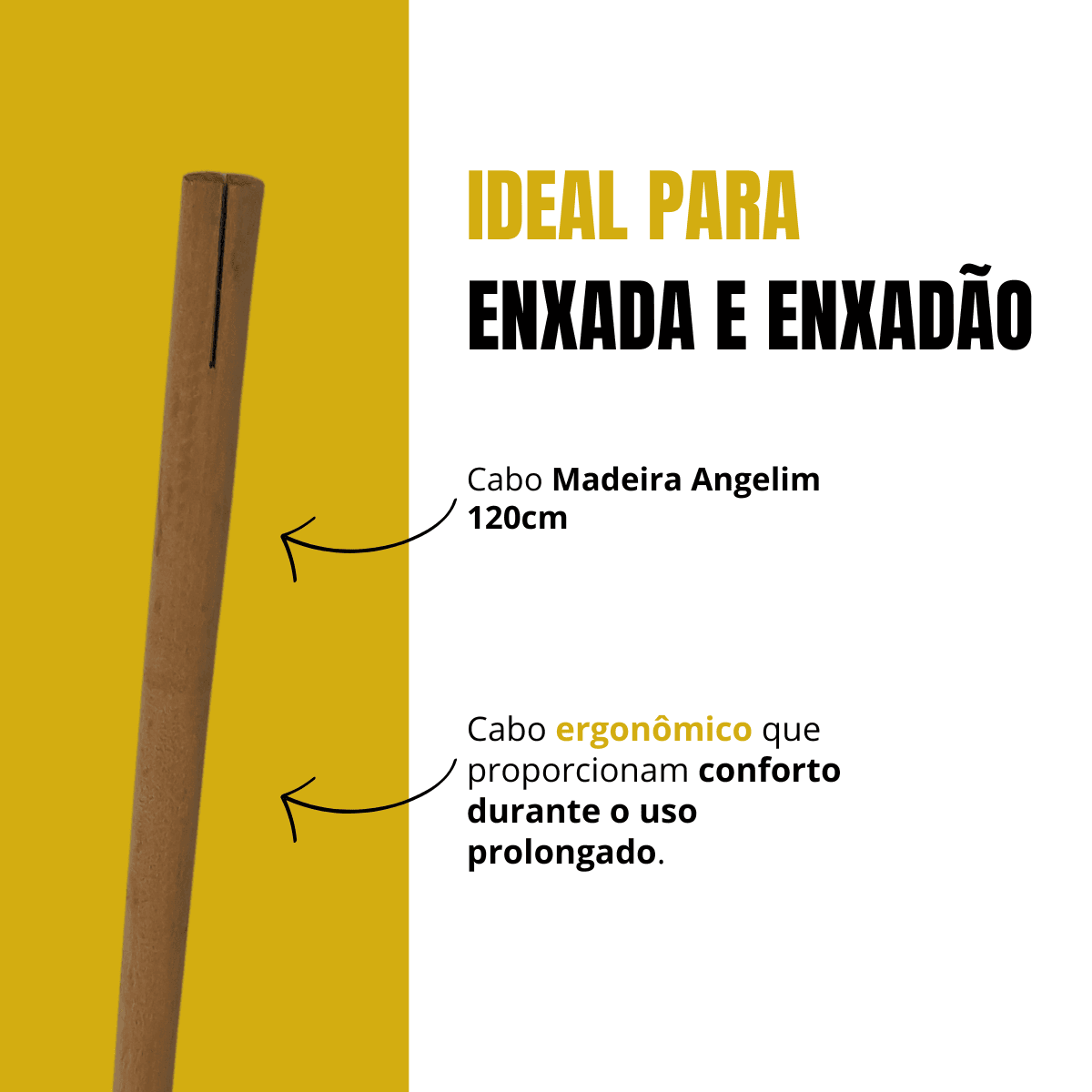 Cabo para Enxada e Enxadão 120 CM