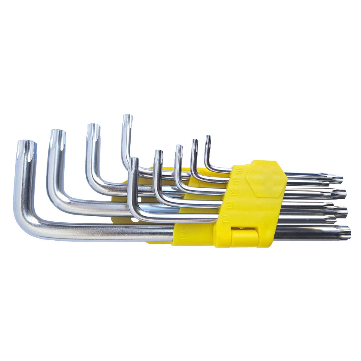 Jogo de 9 Chaves Torx Torque Hexalobular Tipo L TARZA