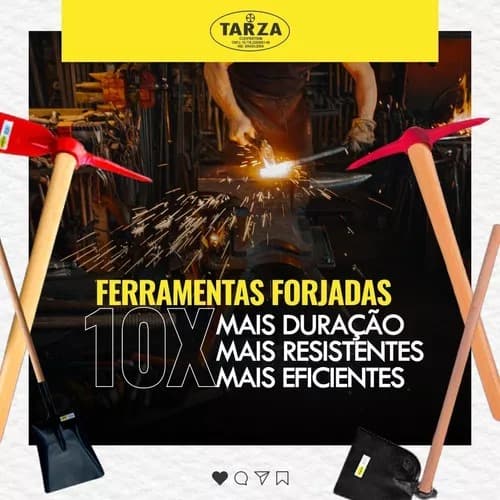 Enxada Multitarefa Capina Cova Mexe Massa Abre Valas Jardim