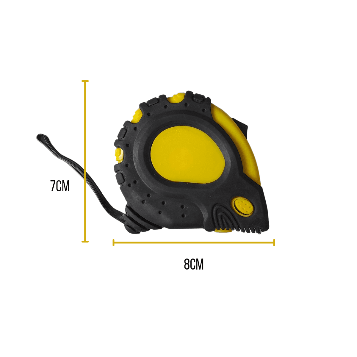 Trena Emborrachada Métrica 25mm X 7,5 Metros Com 3 Travas
