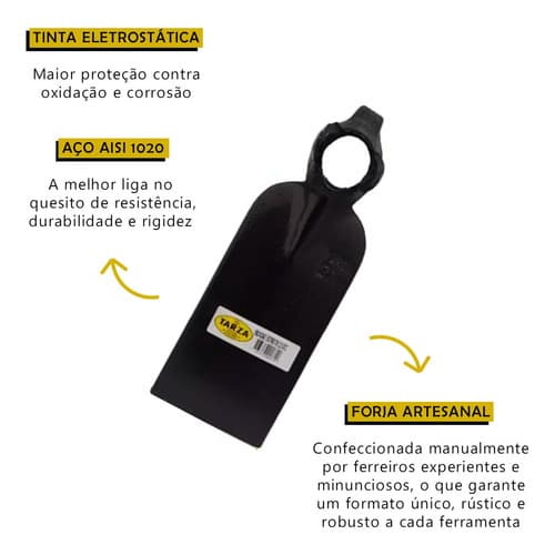 Enxadão Profissional Estreito Forjado Tarza 2,5 Com Cabo