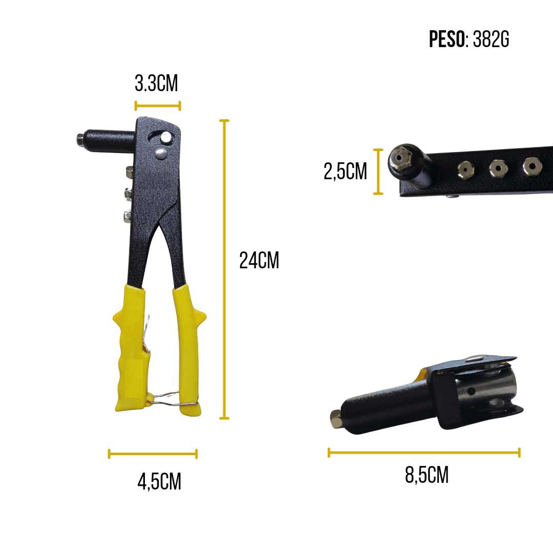 Rebitadeira Alicate Rebitador Manual 10" Pol Profissional Alicate Pop