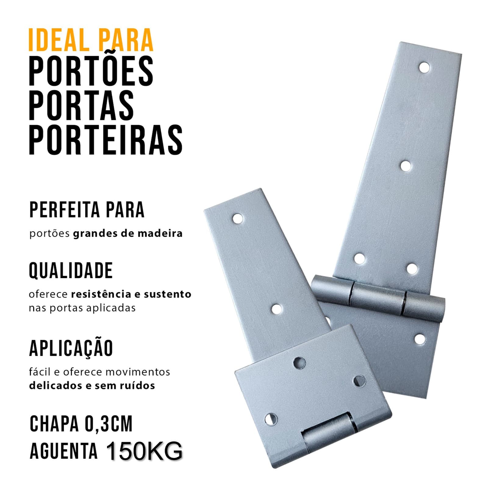 4 Un Dobradiça Leme 6 Polegadas 150mm Suporta 150 kg TARZA