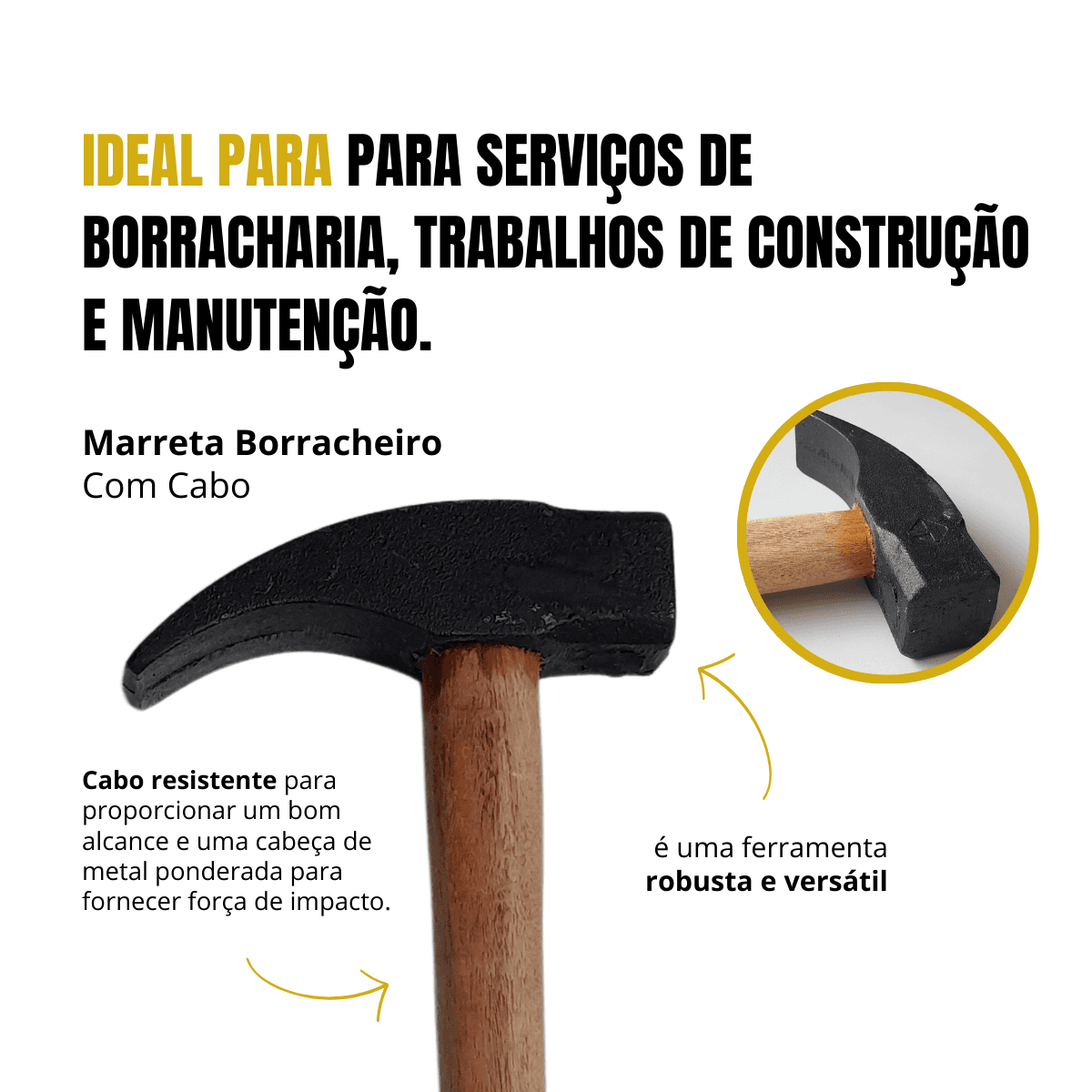 Marreta Borracheiro Com Cabo