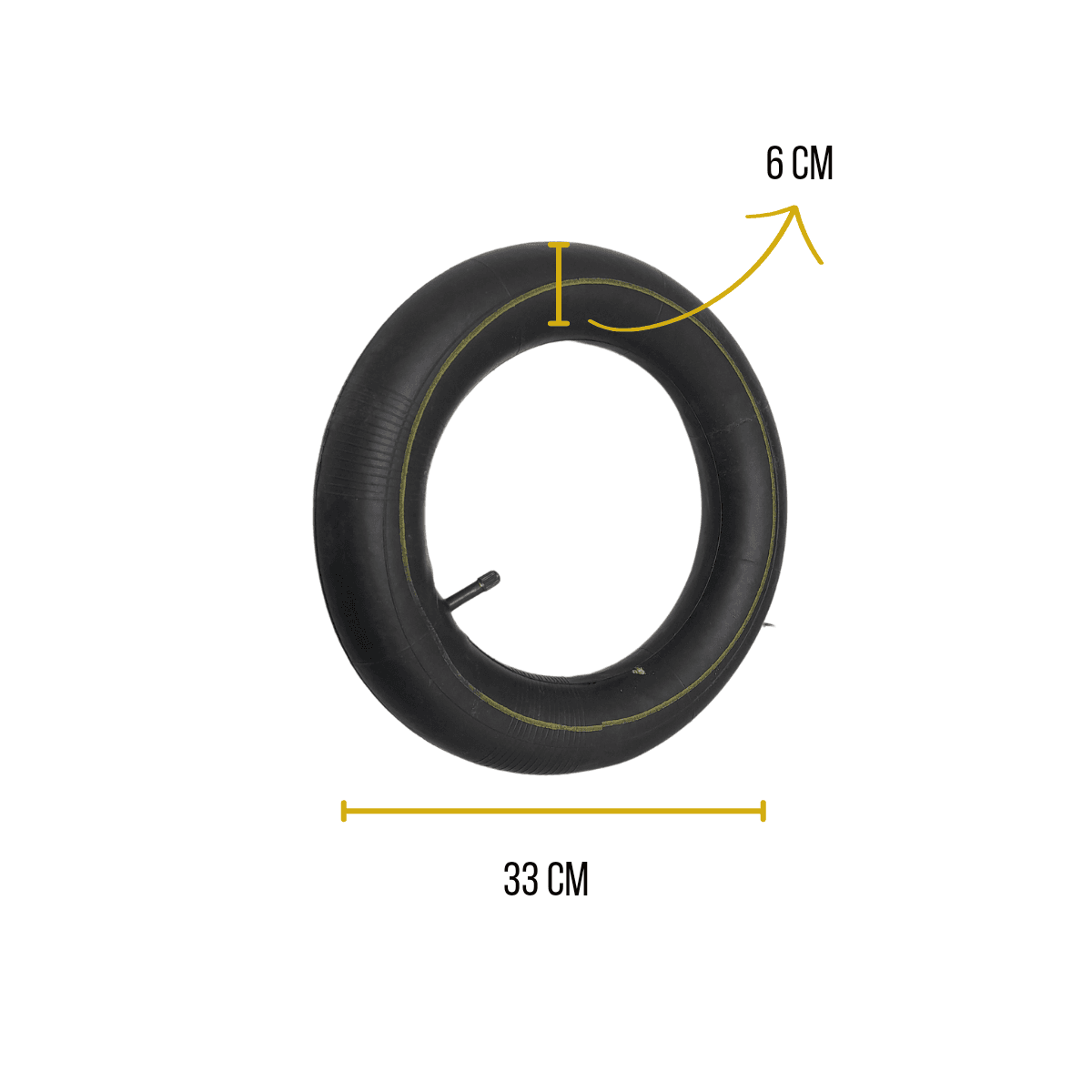 Câmara de Ar Para Carrinho de Mão - 3,25 x 8 Pol 240G