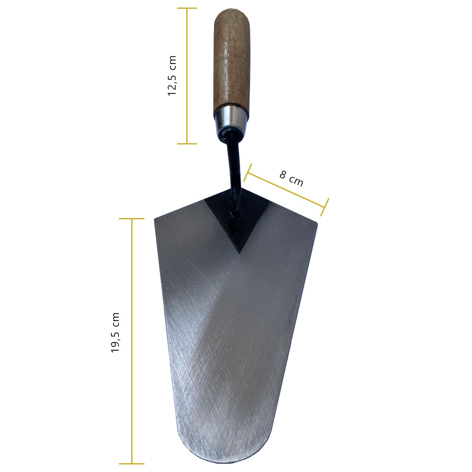 Colher Para Pedreiro Canto Reto 9” Soldada TARZA