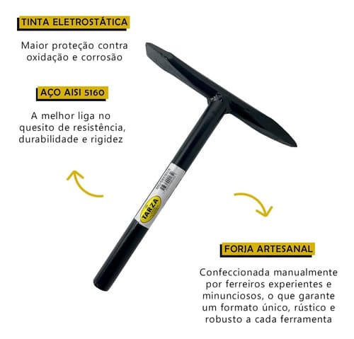 Martelo Para Pedreiro Ponta E Pá 600g Forjado Tarza Aço