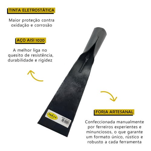 Cavadeira Reta Forjada Nº9 Tarza Sem Cabo