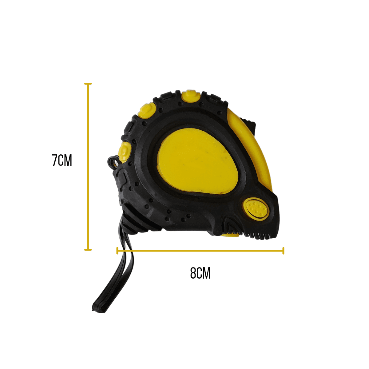 Trena Emborrachada Métrica 25mm X 5 Metros Com 3 Travas
