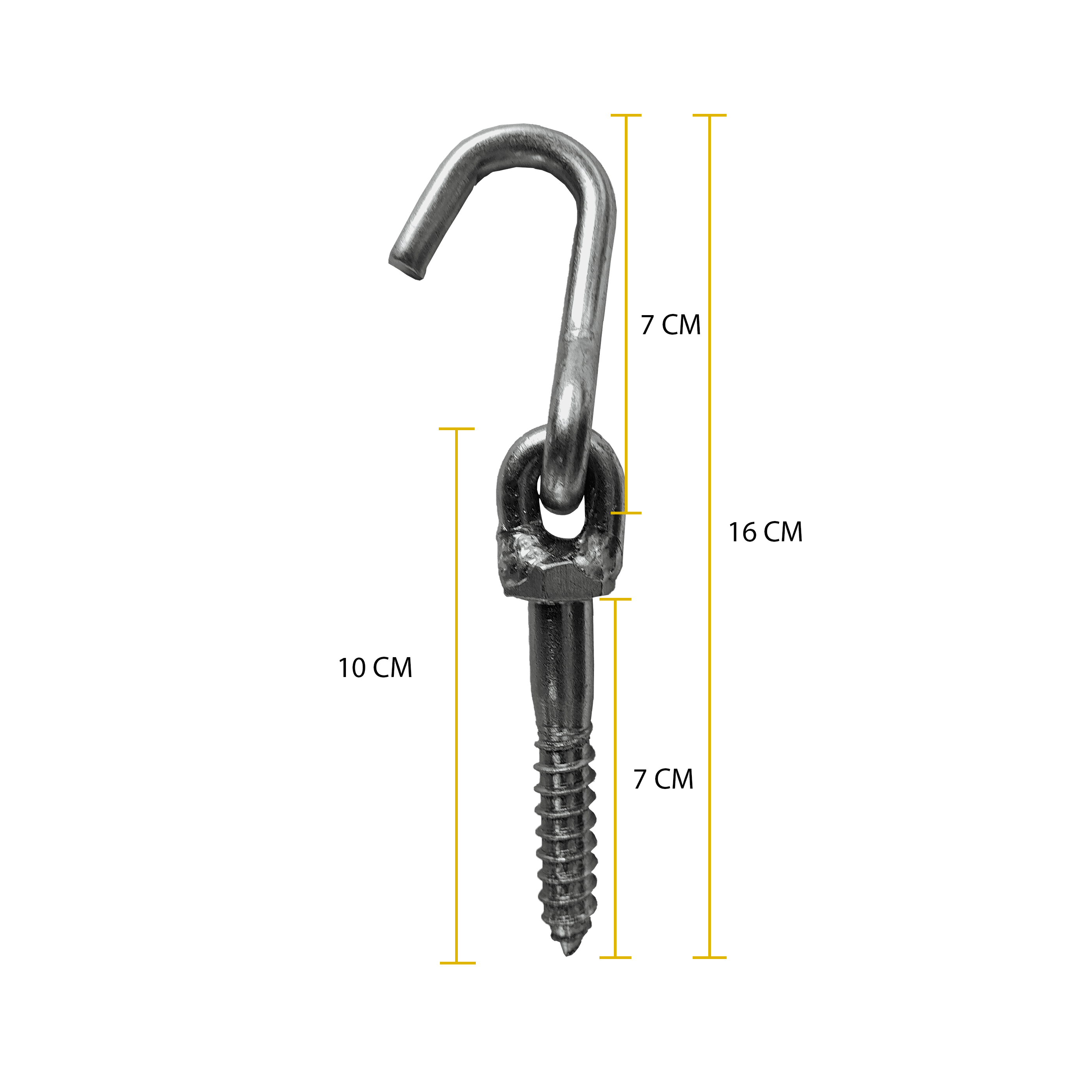 Gancho De Rede Rosca Rosquear Armador 150 Kg Tarza 2 Peças