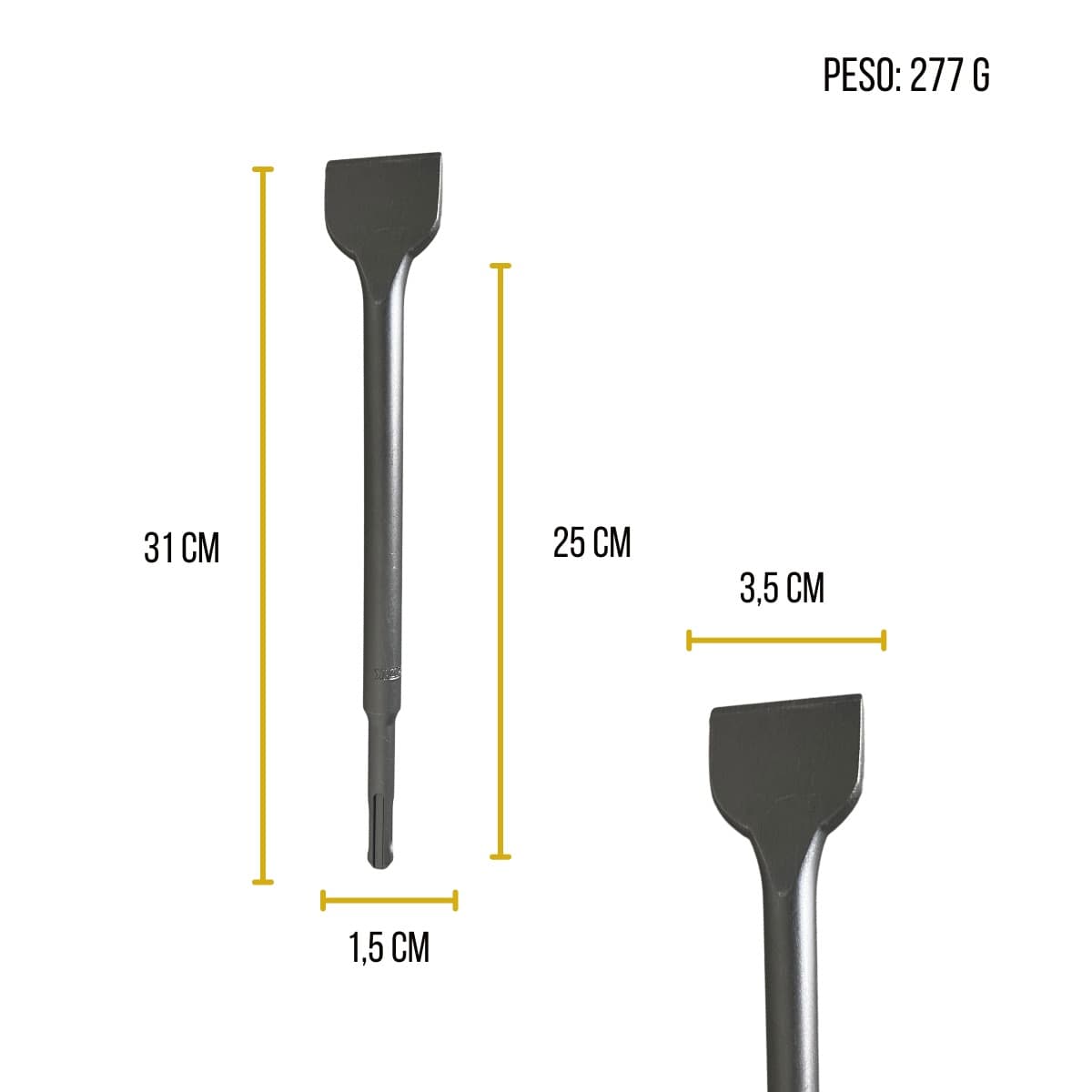 Talhadeira Para Marteletes Sds Plus 14X250X40mm