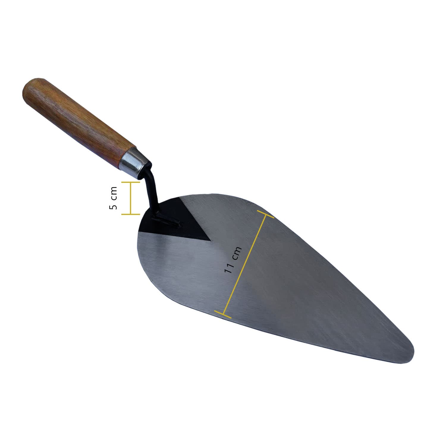 Colher Para Pedreiro Canto Oval 9" Soldada TARZA