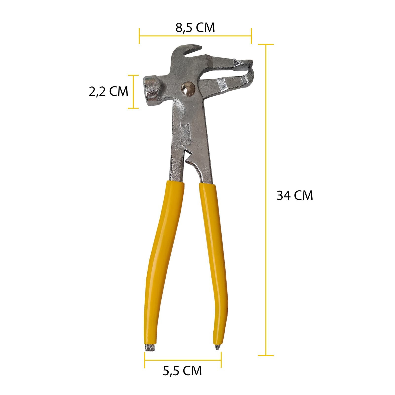 Alicate Martelo Mecânico Balanceador de Rodas Pneus 9" Pol