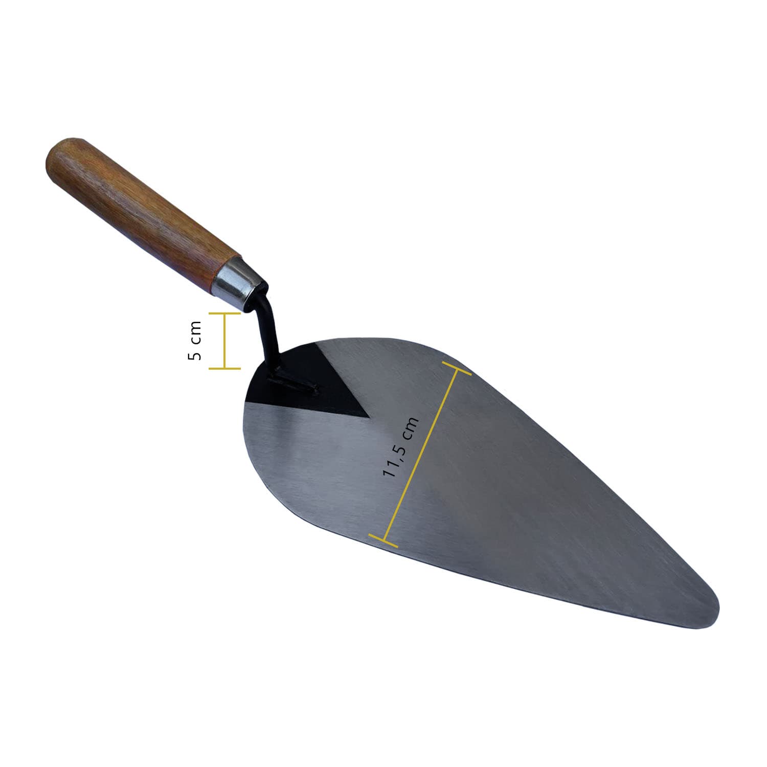 Colher Para Pedreiro Canto Oval 10" Soldada TARZA