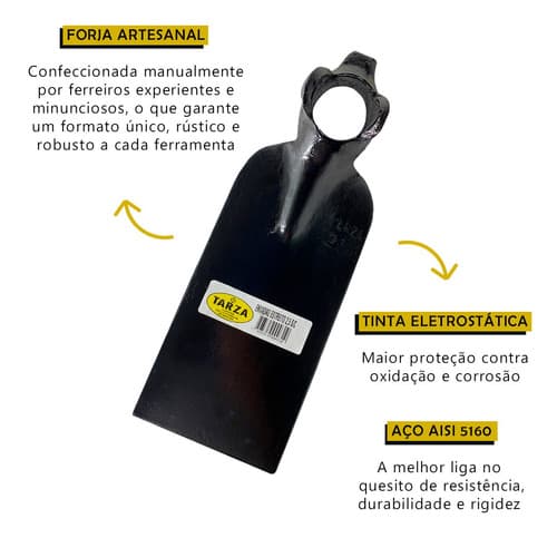Enxadão Estreito Forjado Tarza 2.5 Sem Cabo