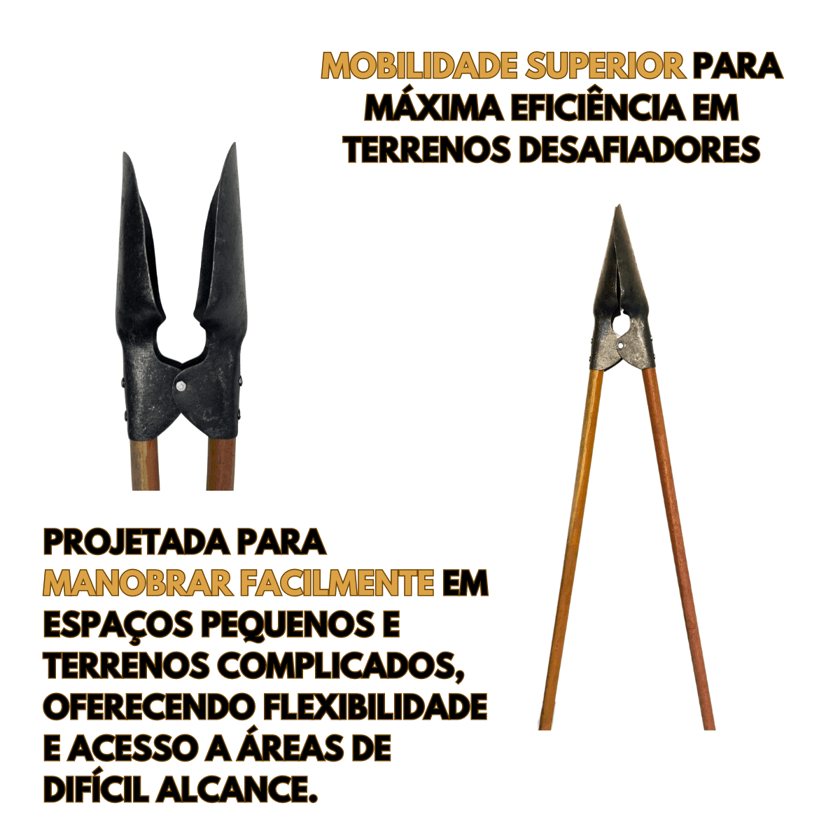 Cavadeira Articulada Standard Cabo 1,8m Forjada Light