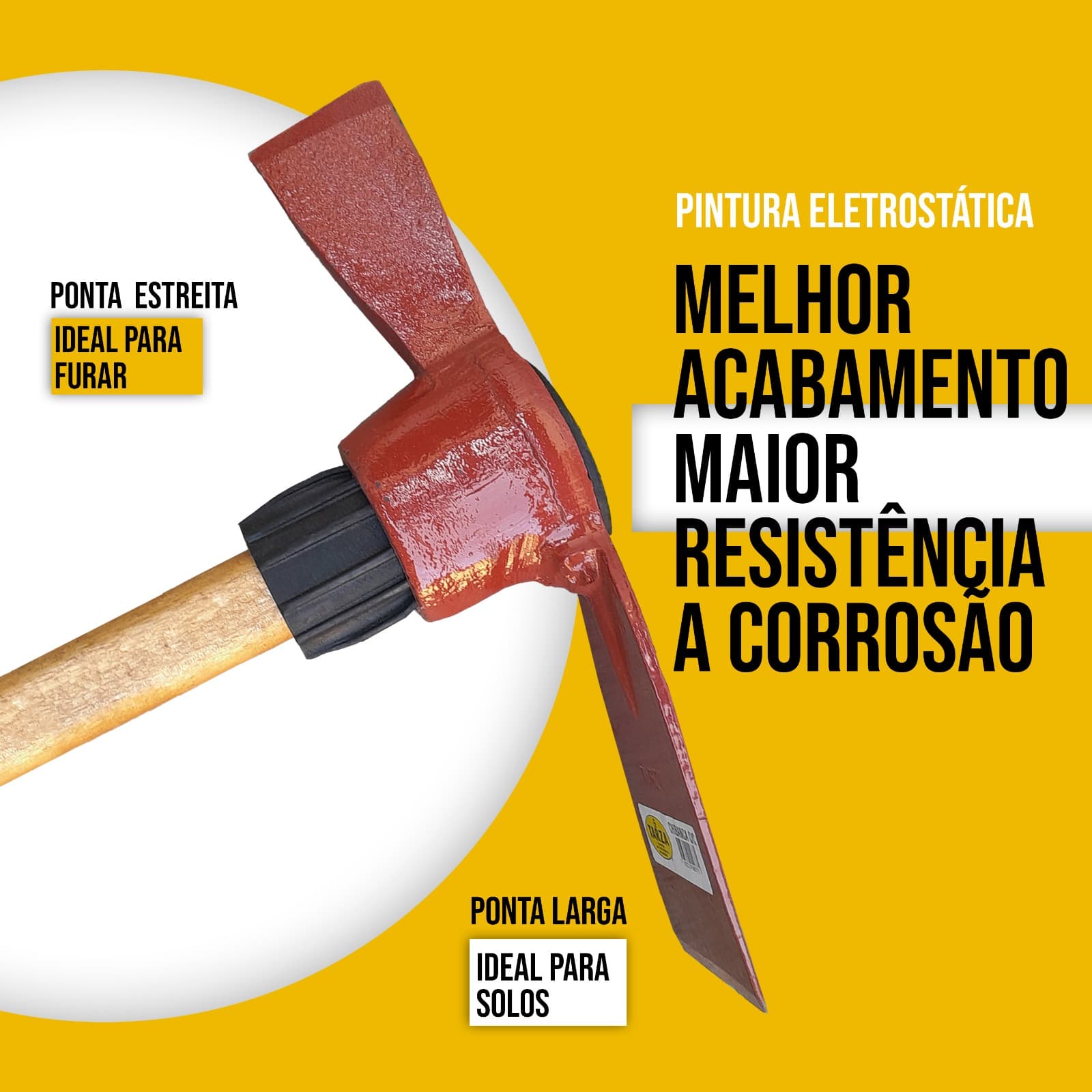Picareta Chibanca Forjada Tarza Com Cabo