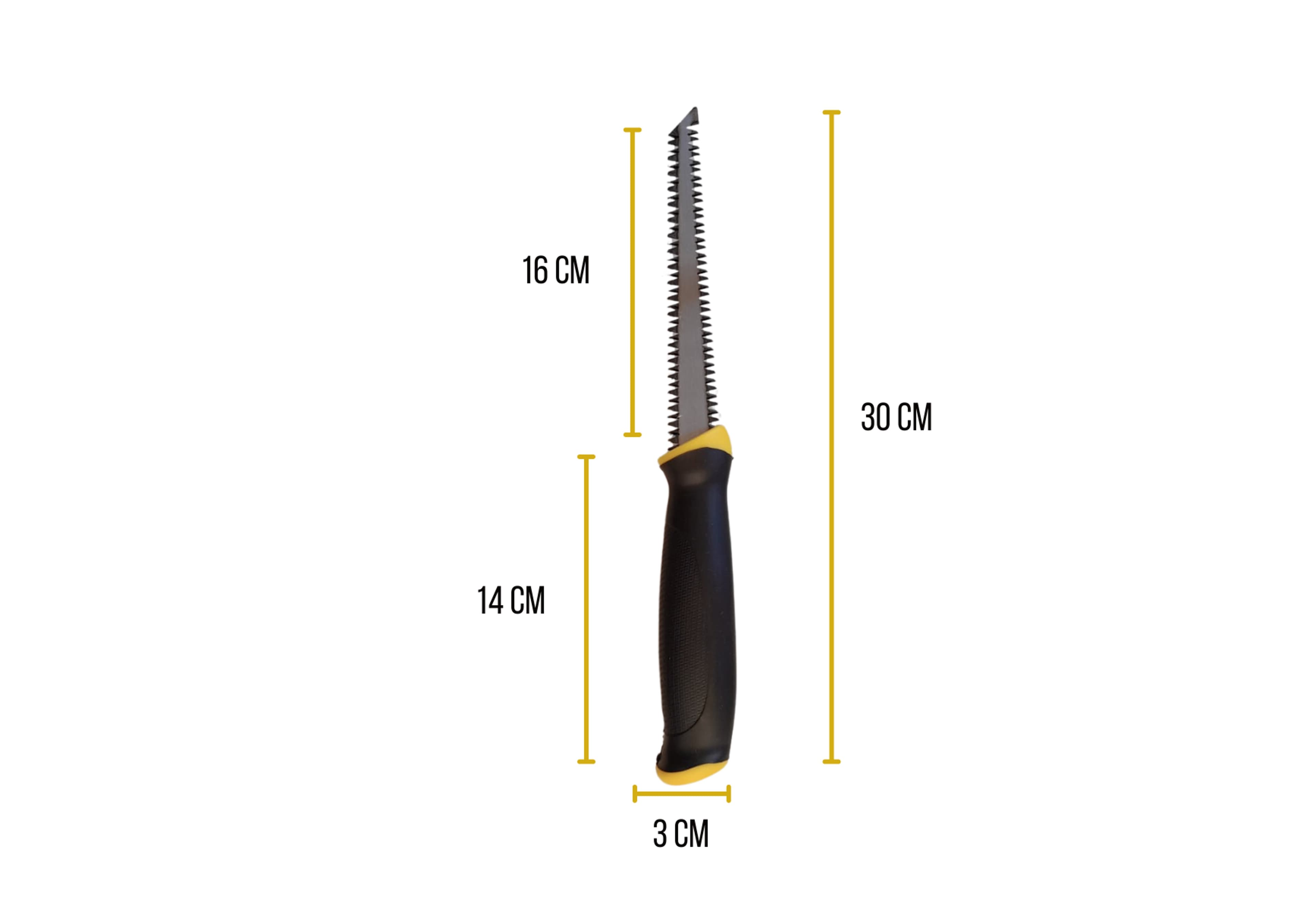 Serrote De Ponta Dupla Cabo Em Plástico 6" Drywall Gesso