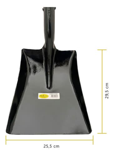 Pá Quadrada Nº 3 Forjada Tarza Com Cabo Y Madeira