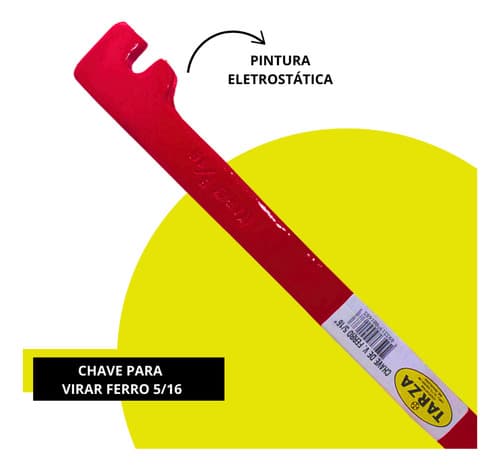 2u Chave Para Virar Ferro/ Estribo 5/16 Forjada Tarza