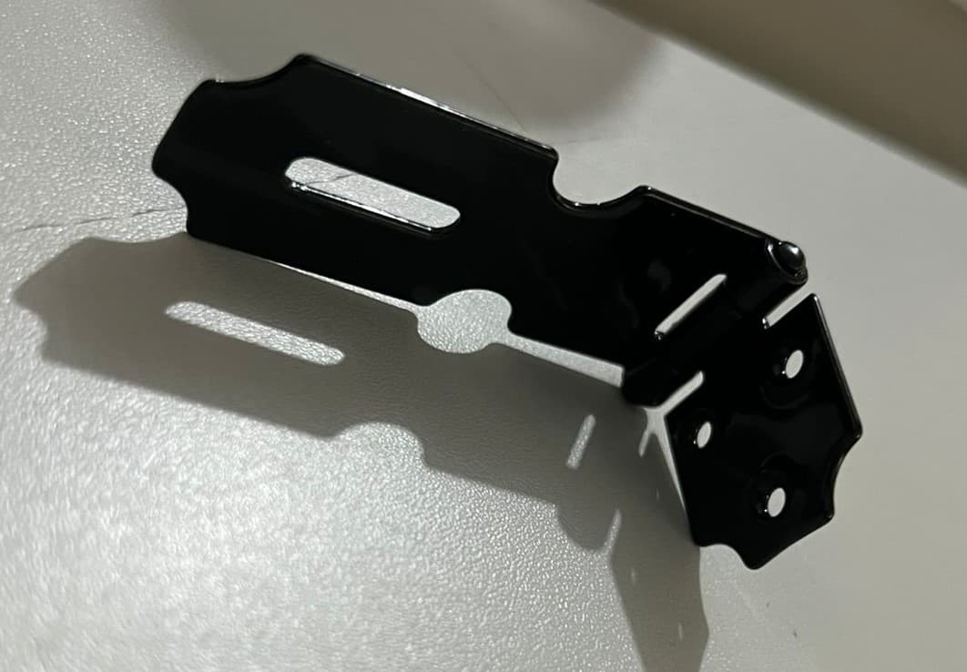 Porta Cadeado Preto 2,5 Leve Com Parafuso Bau Armarios Loth