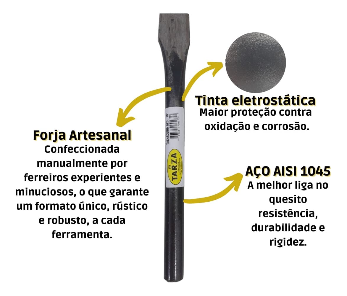 Talhadeira Redonda Lisa 10 Forjada Tarza