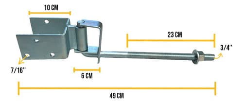 4 Dobradiça Boca Lobo Central 85mm Galvanizado De Porteira