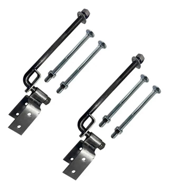 Instalação 2 Dobradiças Boca De Lobo 70mm Forjada Tarza