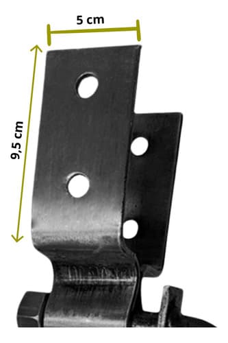 20un Dobradiça Boca De Lobo 70mm Forjada Tarza