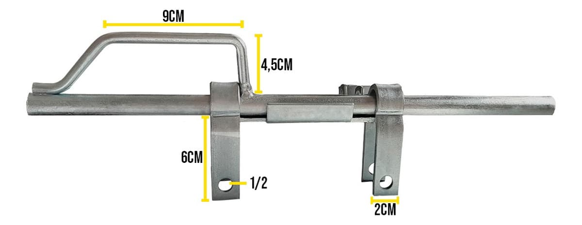 Tranca Carabina Porta Cadeado 5/8 TARZA